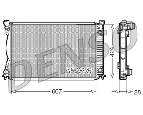 Radiator, engine cooling DRM02039 Denso