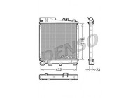 Radiator, engine cooling DRM05029 Denso