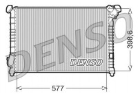 Radiator, engine cooling DRM05102 Denso