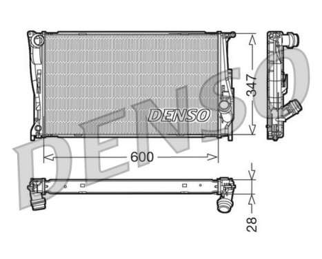 Radiator, engine cooling DRM05111 Denso