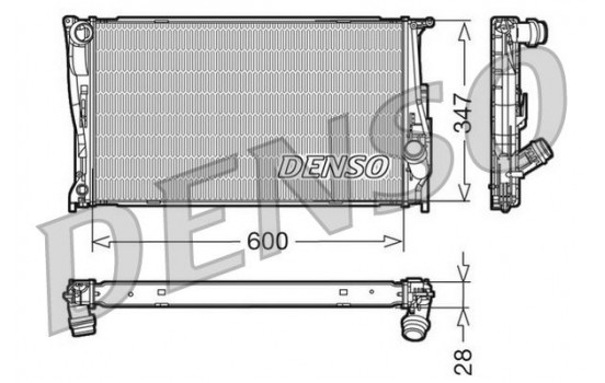 Radiator, engine cooling DRM05111 Denso