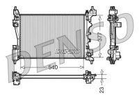 Radiator, engine cooling DRM07042 Denso