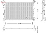 Radiator, engine cooling DRM09046 Denso