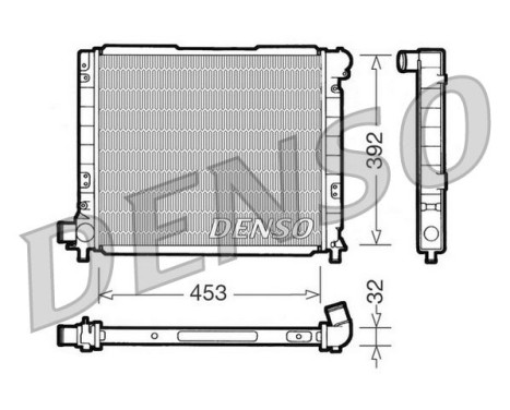 Radiator, engine cooling DRM09051 Denso