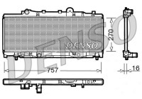 Radiator, engine cooling DRM09090 Denso