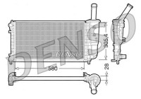 Radiator, engine cooling DRM09108 Denso