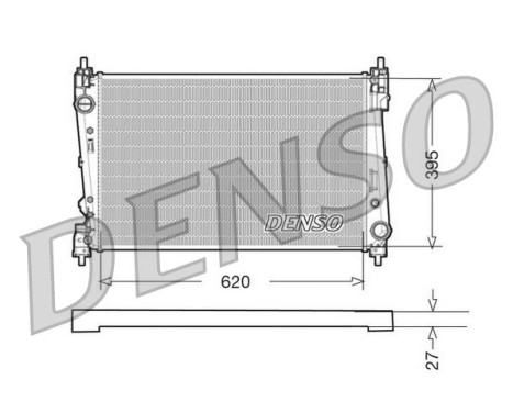 Radiator, engine cooling DRM09112 Denso