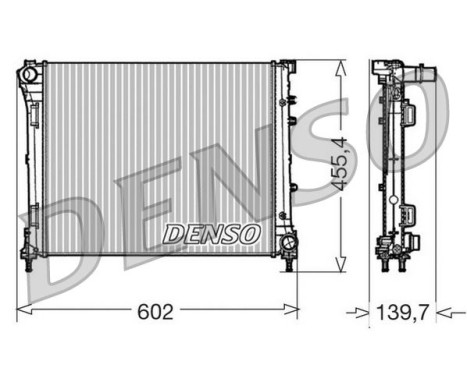 Radiator, engine cooling DRM09162 Denso