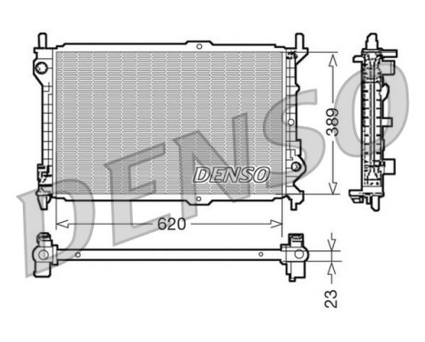 Radiator, engine cooling DRM10107 Denso