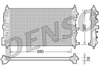 Radiator, engine cooling DRM15006 Denso