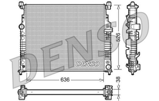 Radiator, engine cooling DRM17007 Denso
