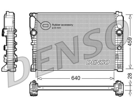 Radiator, engine cooling DRM17042 Denso