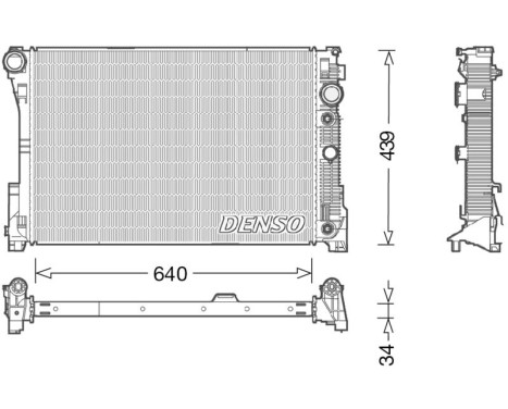 Radiator, engine cooling DRM17048 Denso