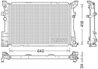 Radiator, engine cooling DRM17054 Denso