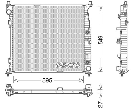 Radiator, engine cooling DRM17055 Denso
