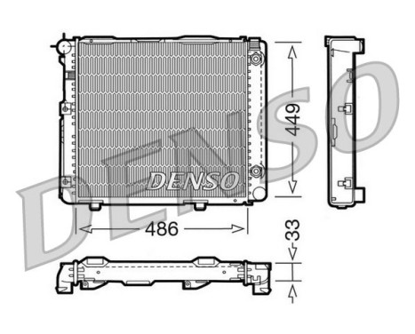 Radiator, engine cooling DRM17067 Denso