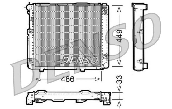 Radiator, engine cooling DRM17067 Denso