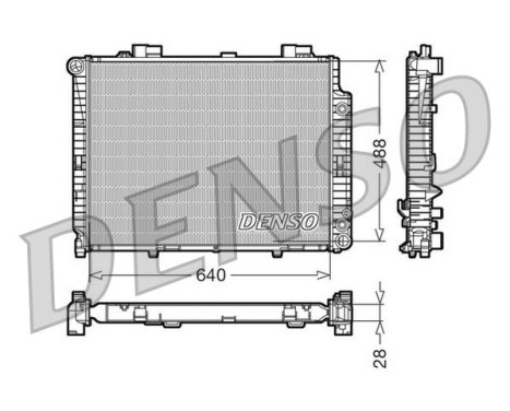 Radiator, engine cooling DRM17101 Denso
