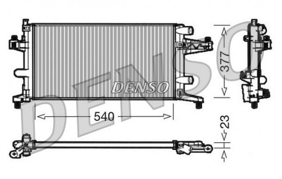 Radiator, engine cooling DRM20040 Denso