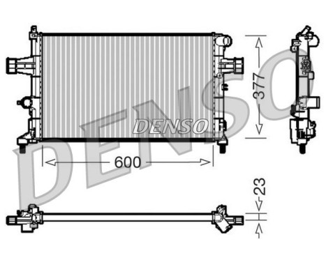 Radiator, engine cooling DRM20083 Denso