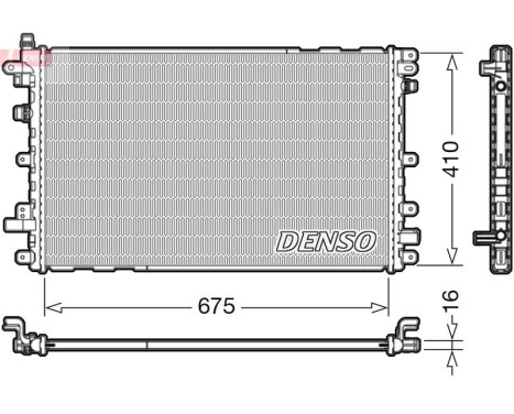 Radiator, engine cooling DRM20113 Denso