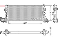 Radiator, engine cooling DRM20118 Denso