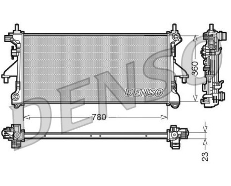 Radiator, engine cooling DRM21100 Denso