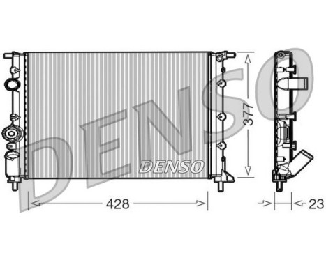 Radiator, engine cooling DRM23008 Denso