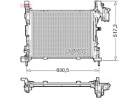 Radiator, engine cooling DRM23062 Denso