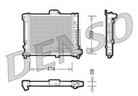 Radiator, engine cooling DRM25004 Denso
