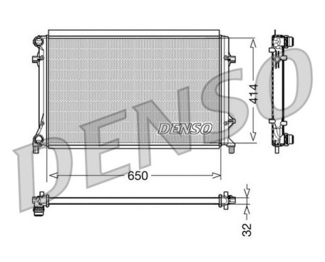 Radiator, engine cooling DRM32016 Denso