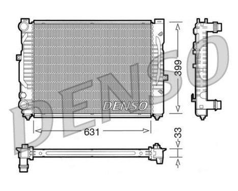 Radiator, engine cooling DRM32029 Denso