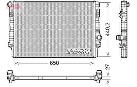 Radiator, engine cooling DRM32049 Denso