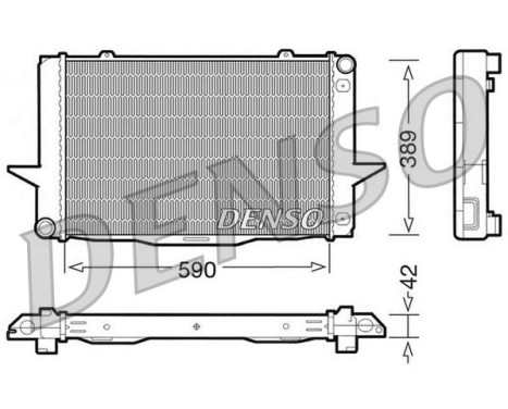 Radiator, engine cooling DRM33042 Denso
