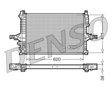Radiator, engine cooling DRM33066 Denso