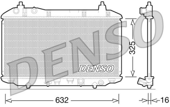 Radiator, engine cooling DRM40031 Denso