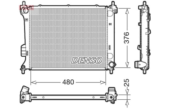 Radiator, engine cooling DRM41011 Denso