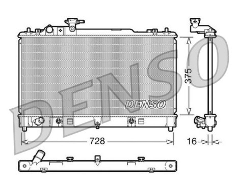Radiator, engine cooling DRM44021 Denso