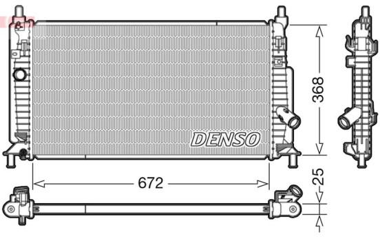 Radiator, engine cooling DRM44034 Denso