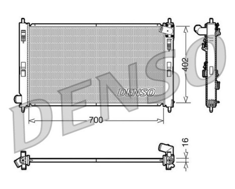 Radiator, engine cooling DRM45023 Denso