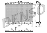 Radiator, engine cooling DRM46006 Denso