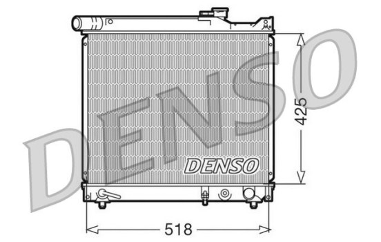 Radiator, engine cooling DRM47012 Denso