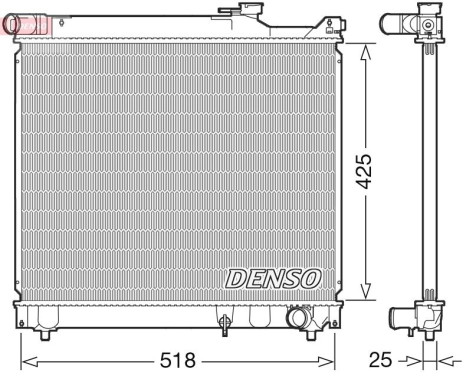 Radiator, engine cooling DRM47037 Denso