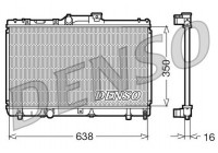 Radiator, engine cooling DRM50013 Denso