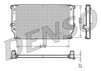 Radiator, engine cooling DRM50025 Denso