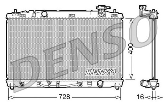 Radiator, engine cooling DRM50042 Denso