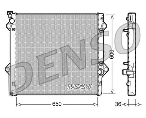 Radiator, engine cooling DRM50049 Denso