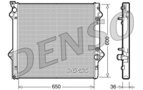Radiator, engine cooling DRM50049 Denso