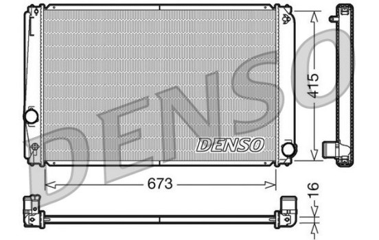 Radiator, engine cooling DRM50051 Denso