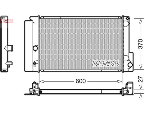 Radiator, engine cooling DRM50087 Denso